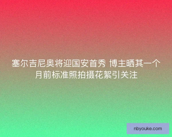 塞尔吉尼奥将迎国安首秀 博主晒其一个月前标准照拍摄花絮引关注